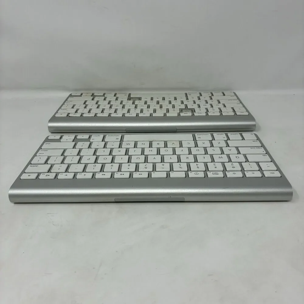 2x OEM APPLE A1314 Wireless Keyboards - BOTH FOR PARTS/REPAIR, AS IS